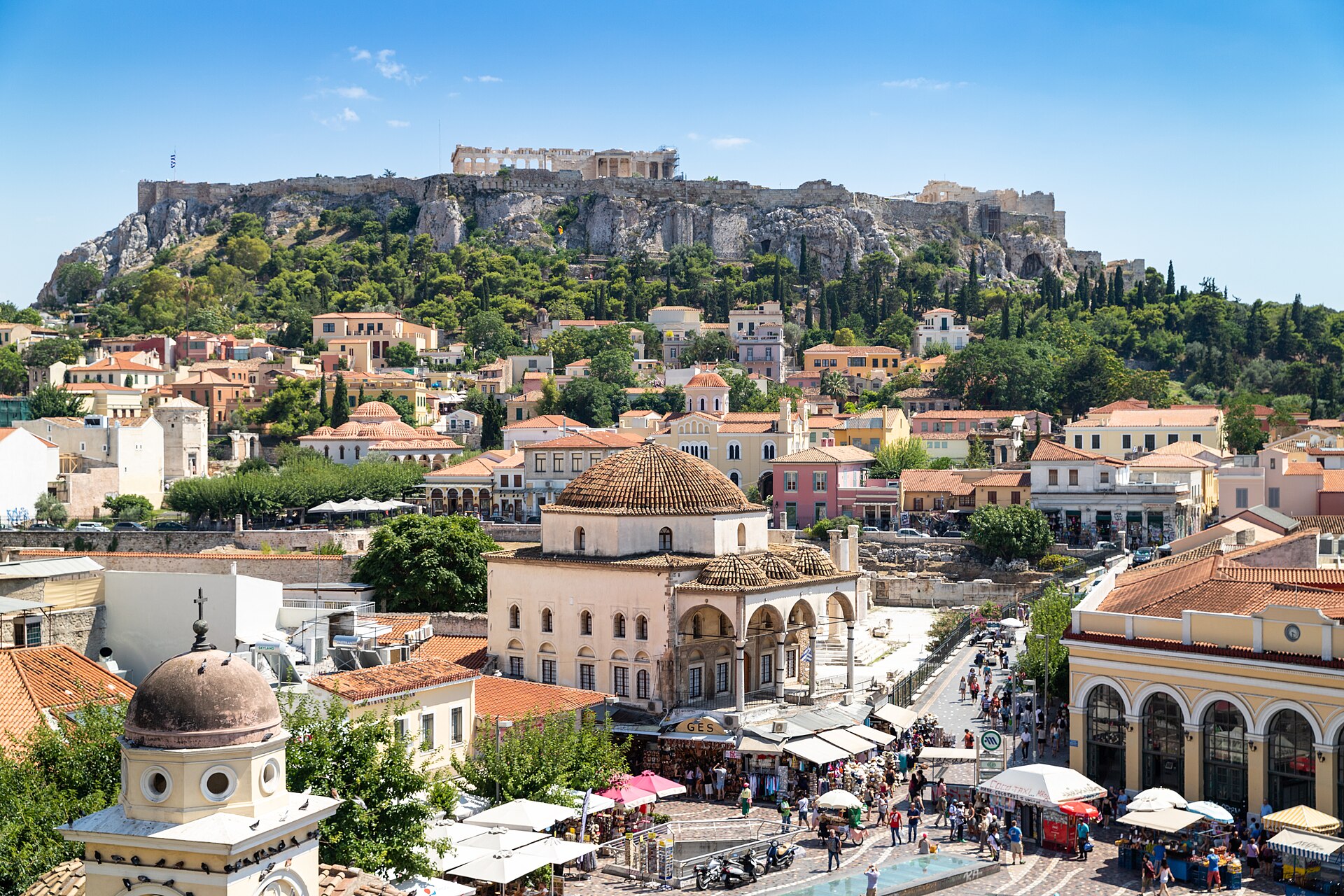 Athens (ATH) — international airport, photo via Wikimedia Commons (Wikipedia summary)