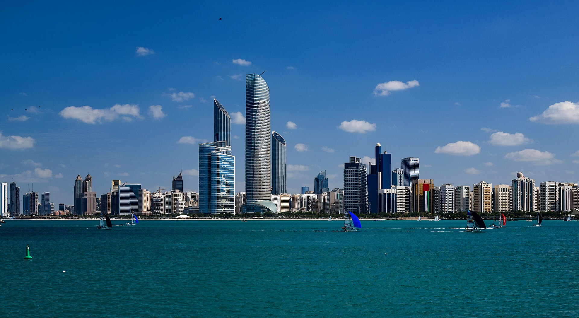 Abu Dhabi (AUH) — intra-African regional hub airport, photo via Wikimedia Commons (media-list scan)