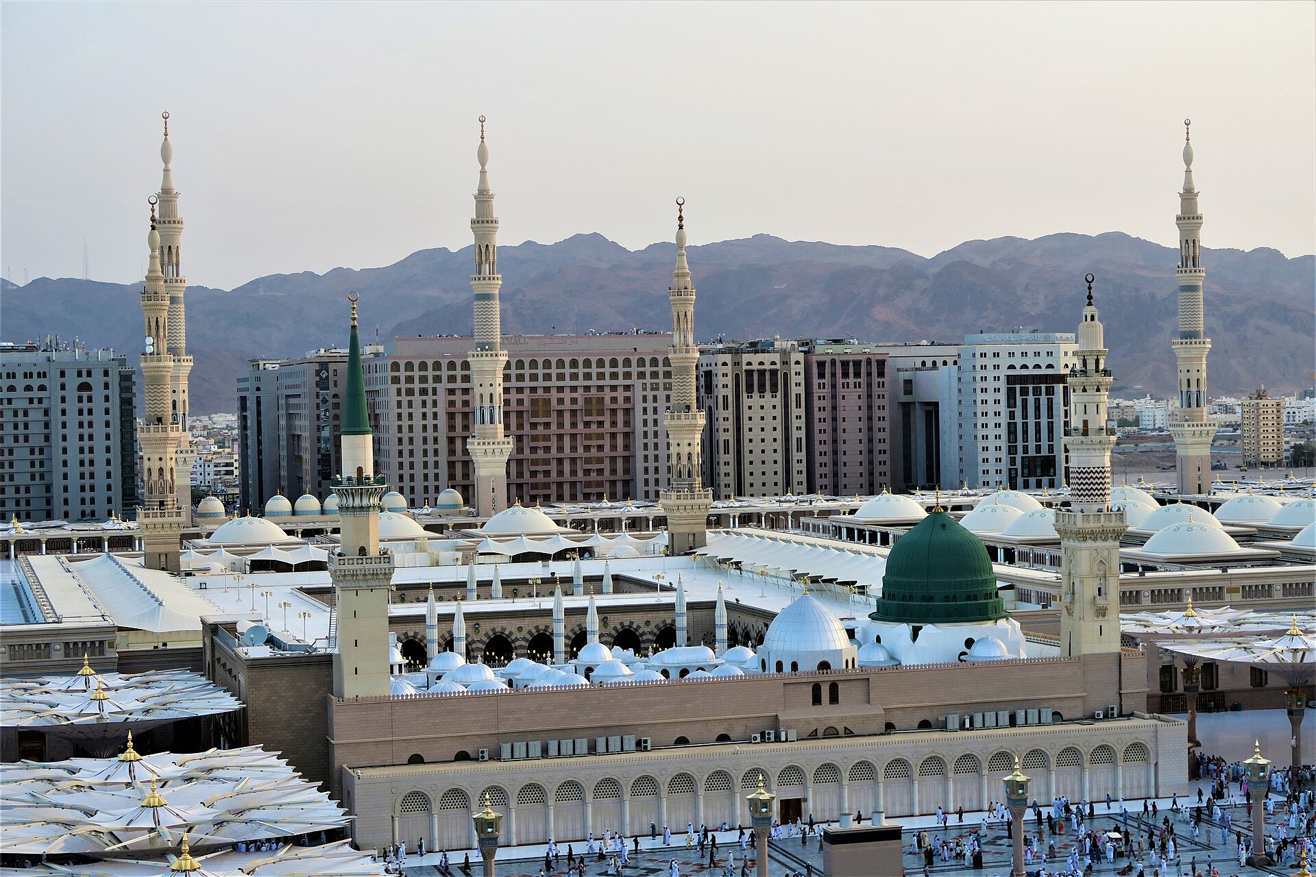 Medina (MED) — Hajj corridor airport to Jeddah and Madinah, photo via Wikimedia Commons (media-list scan)
